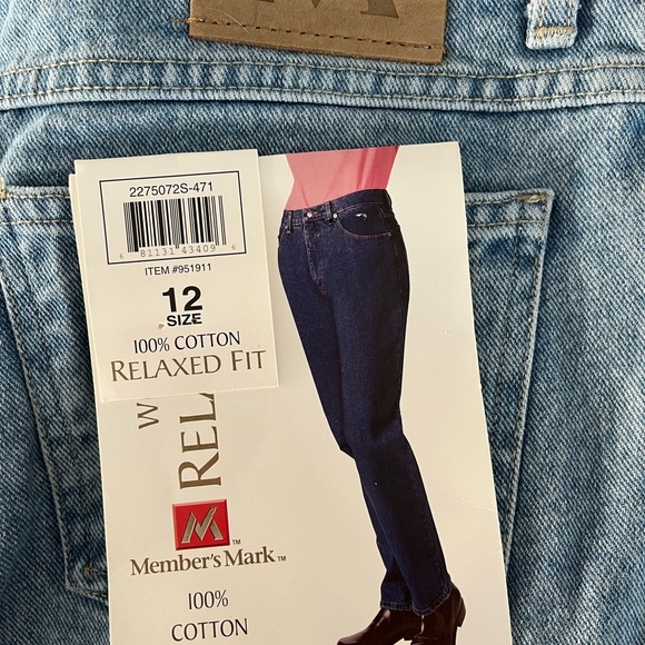 Relaxed Fit, Denim Women’s Jeans 100% Cotton, New - Picture 3 of 4